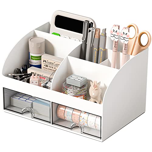 Minimalist COMFYROOM Desk Organizer with 6 Compartments and 2 Collection