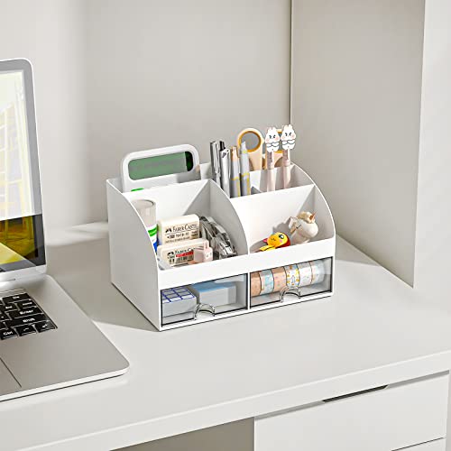 Minimalist COMFYROOM Desk Organizer with 6 Compartments and 2 Collection