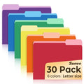 SUNEE File Folders, 30 Pack Manilla Folders 8.5