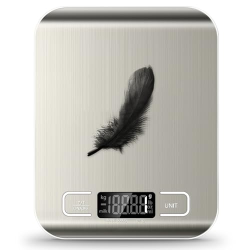 Food Scale, 11lb Kitchen Scale with 6 Units Tare Essentials