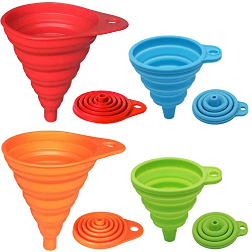 Eco-Friendly KongNai Kitchen Funnel Set 4 Pack, Small Collection