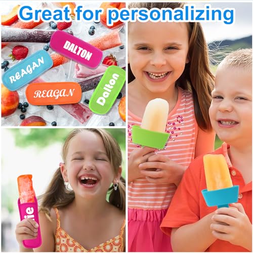 Minimalist AIERSA 8pcs Popsicle Holders and Ice Pop Sleeves Kit