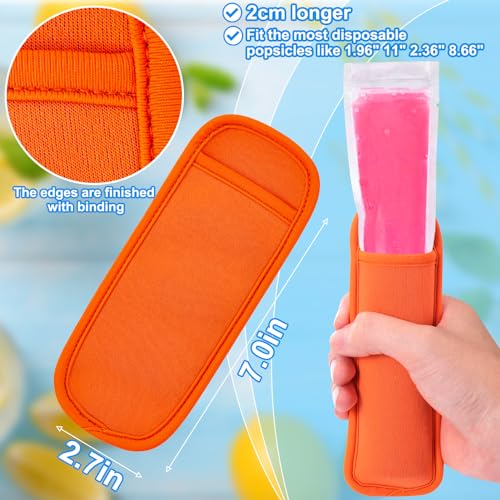 Minimalist AIERSA 8pcs Popsicle Holders and Ice Pop Sleeves Kit