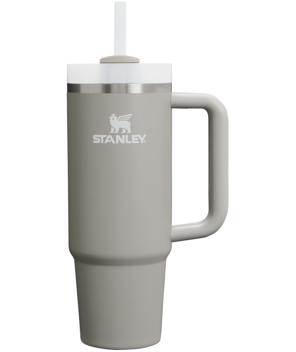 Large Capacity The Quencher H2.0 Flowstate Tumbler | Stanley Create D331C - Premium Stainless Steel Straw Cup for All-Day Hydration - Ash