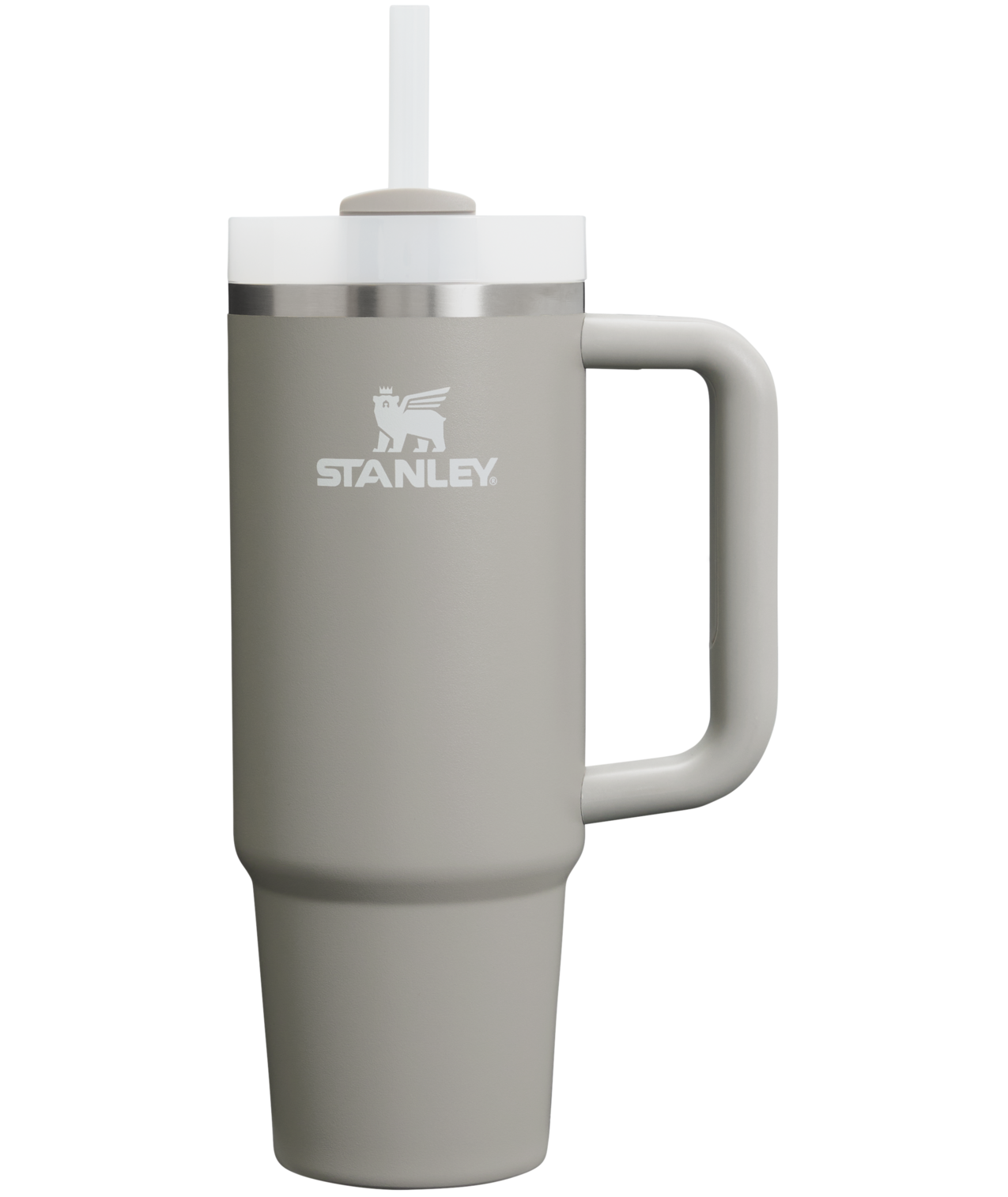 Large Capacity The Quencher H2.0 Flowstate Tumbler | Stanley Create D331C - Premium Stainless Steel Straw Cup for All-Day Hydration - Ash