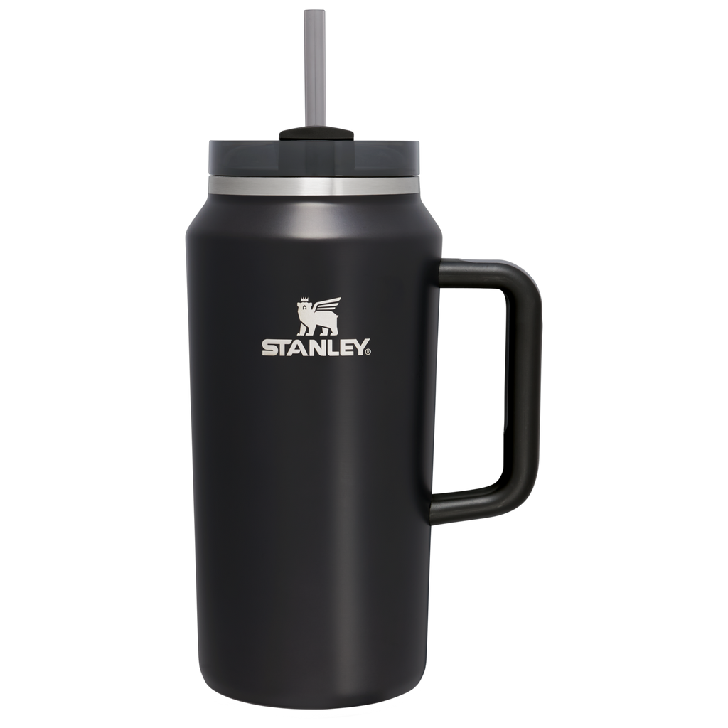 Double-Wall Vacuum The Quencher H2.0 Flowstate Tumbler D365U - Premium Stainless Steel Straw Cup for All-Day Hydration - Black Glow