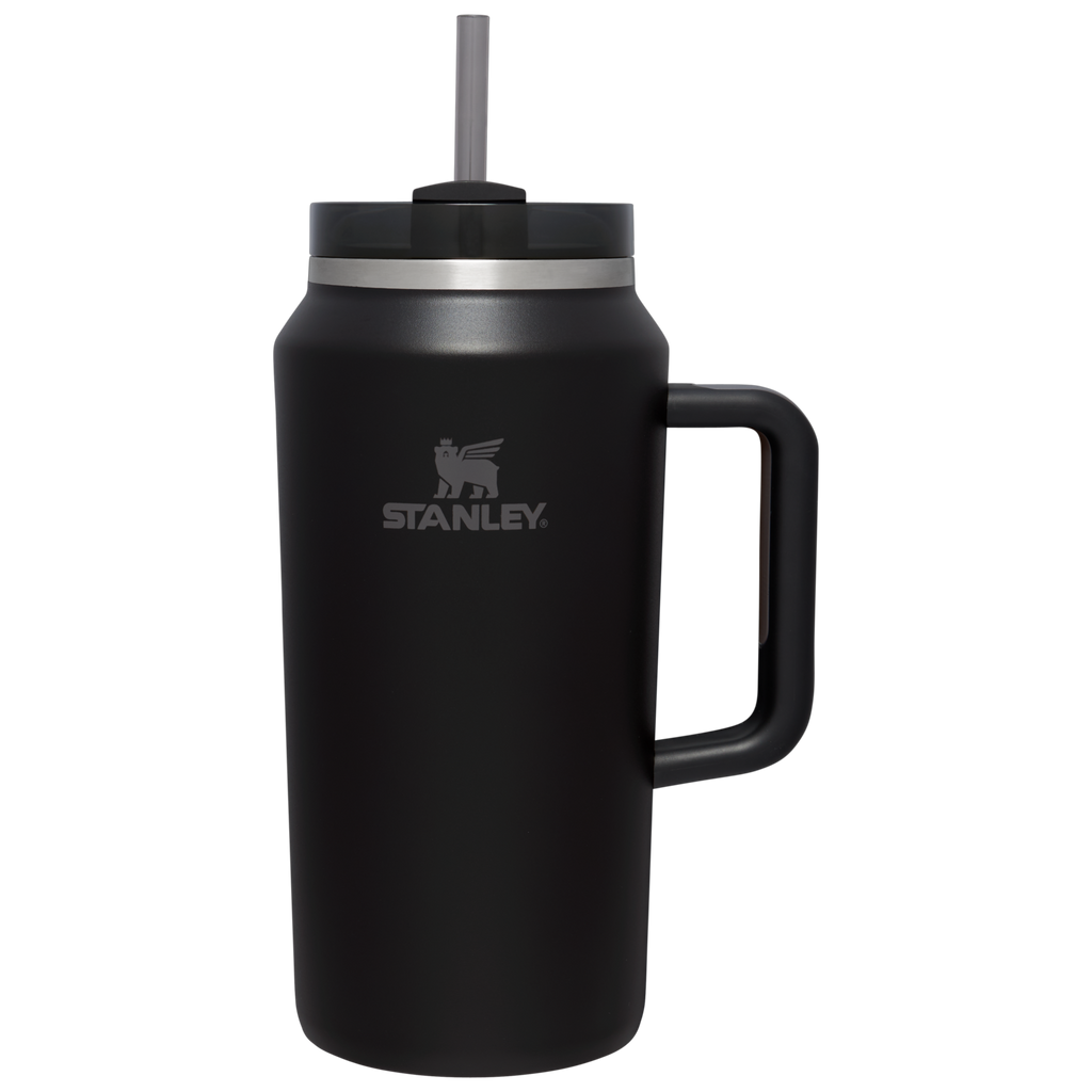 Double-Wall Vacuum The Quencher H2.0 Flowstate Tumbler D365U - Premium Stainless Steel Straw Cup for All-Day Hydration - Black