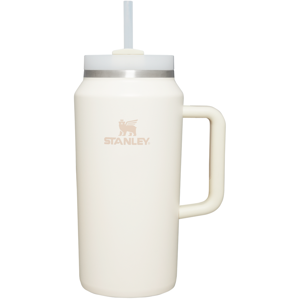 Double-Wall Vacuum The Quencher H2.0 Flowstate Tumbler D365U - Premium Stainless Steel Straw Cup for All-Day Hydration - Cream
