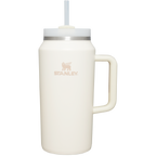 Double-Wall Vacuum The Quencher H2.0 Flowstate Tumbler D365U - Premium Stainless Steel Straw Cup for All-Day Hydration - Cream