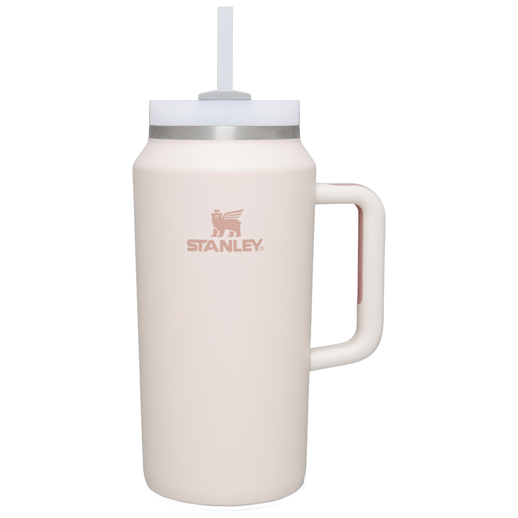 Double-Wall Vacuum The Quencher H2.0 Flowstate Tumbler D365U - Premium Stainless Steel Straw Cup for All-Day Hydration - Rose Quartz
