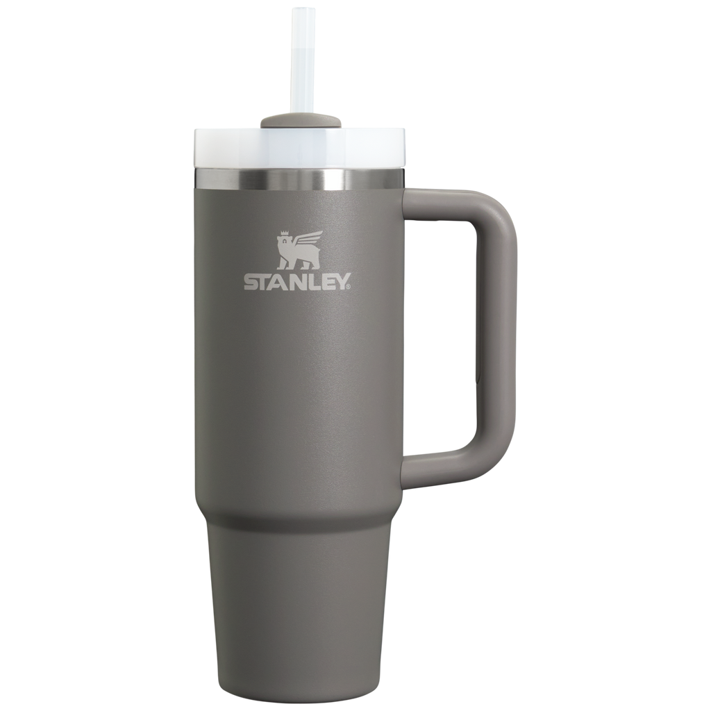 Large Capacity The Quencher H2.0 Flowstate Tumbler D051L - Double-Wall Vacuum Insulated Travel Tumbler with Straw - Stone