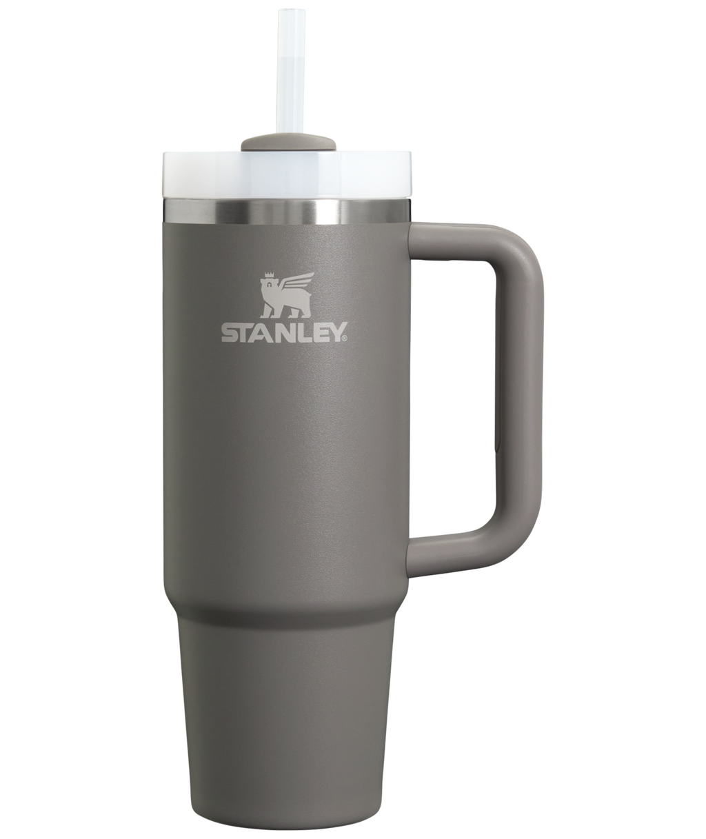 Large Capacity The Quencher H2.0 Flowstate Tumbler | Stanley Create D331C - Premium Stainless Steel Straw Cup for All-Day Hydration - Stone