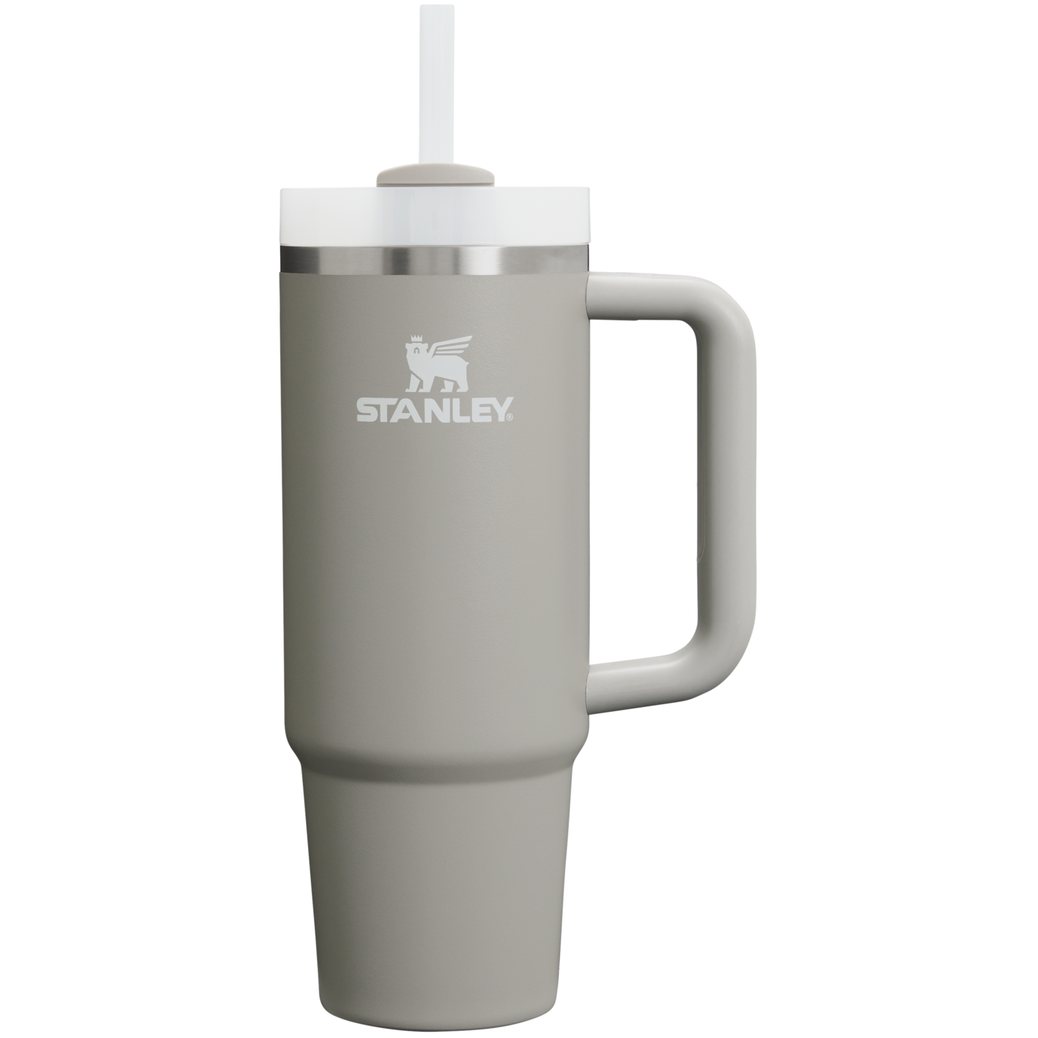 Large Capacity The Quencher H2.0 Flowstate Tumbler D051L - Double-Wall Vacuum Insulated Travel Tumbler with Straw - Ash