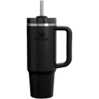 Large Capacity The Quencher H2.0 Flowstate Tumbler D051L - Double-Wall Vacuum Insulated Travel Tumbler with Straw - Black 2.0