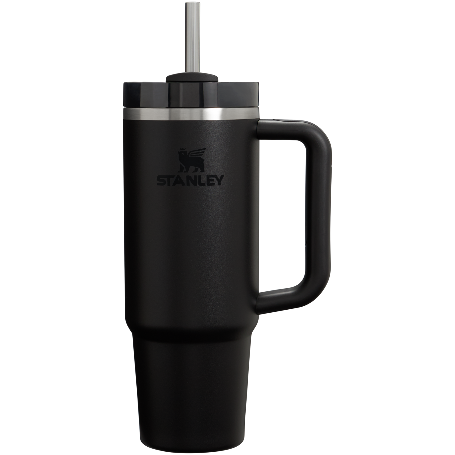 Large Capacity The Quencher H2.0 Flowstate Tumbler D051L - Double-Wall Vacuum Insulated Travel Tumbler with Straw - Black 2.0