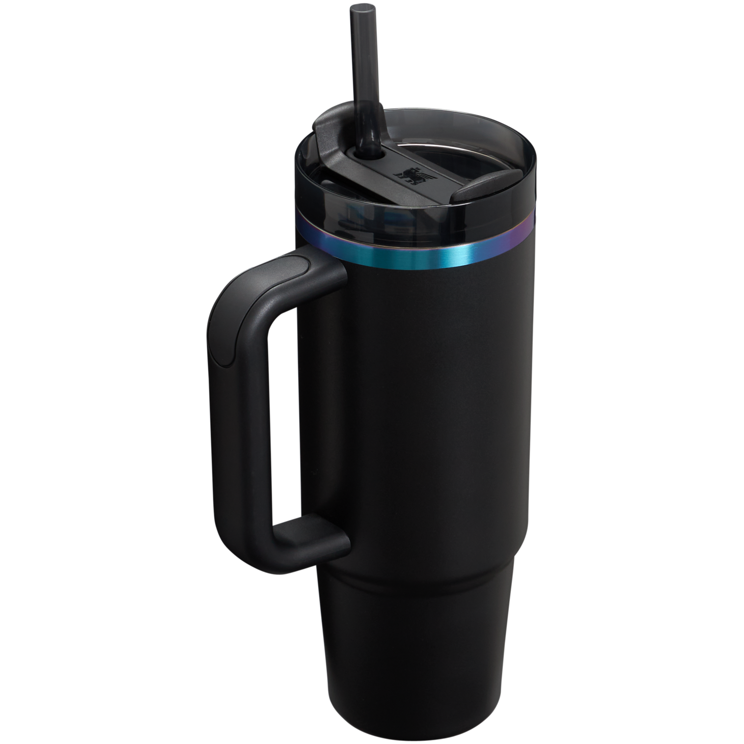 Insulated Travel The Black Chroma Quencher H2.0 Flowstate Tumbler D107W - Double-Wall Vacuum Insulated Travel Tumbler with Straw Detail