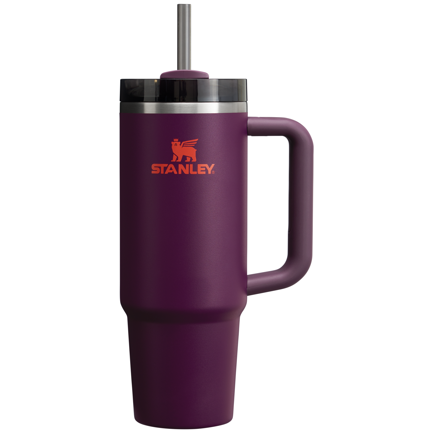 Large Capacity The Quencher H2.0 Flowstate Tumbler | Stanley Create D331C - Premium Stainless Steel Straw Cup for All-Day Hydration - Plum