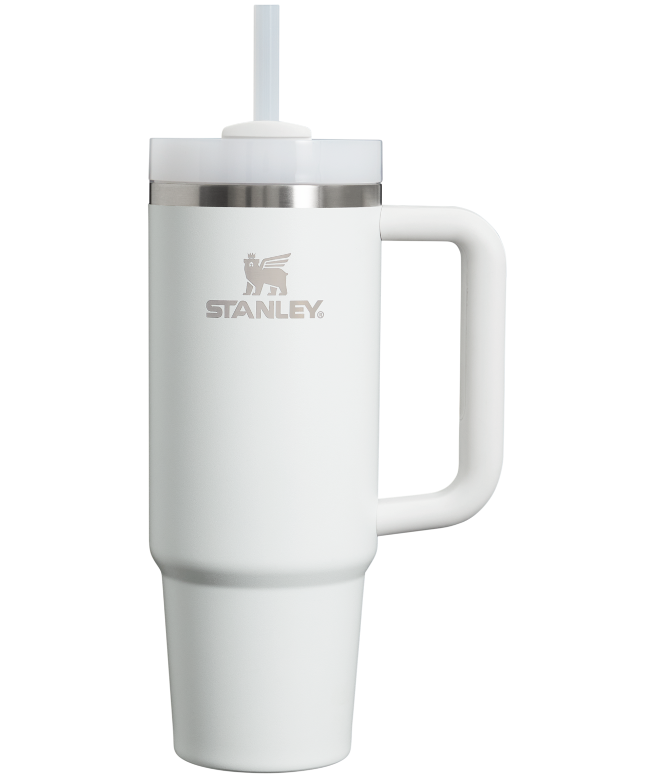 Large Capacity The Quencher H2.0 Flowstate Tumbler | Stanley Create D331C - Premium Stainless Steel Straw Cup for All-Day Hydration - Frost