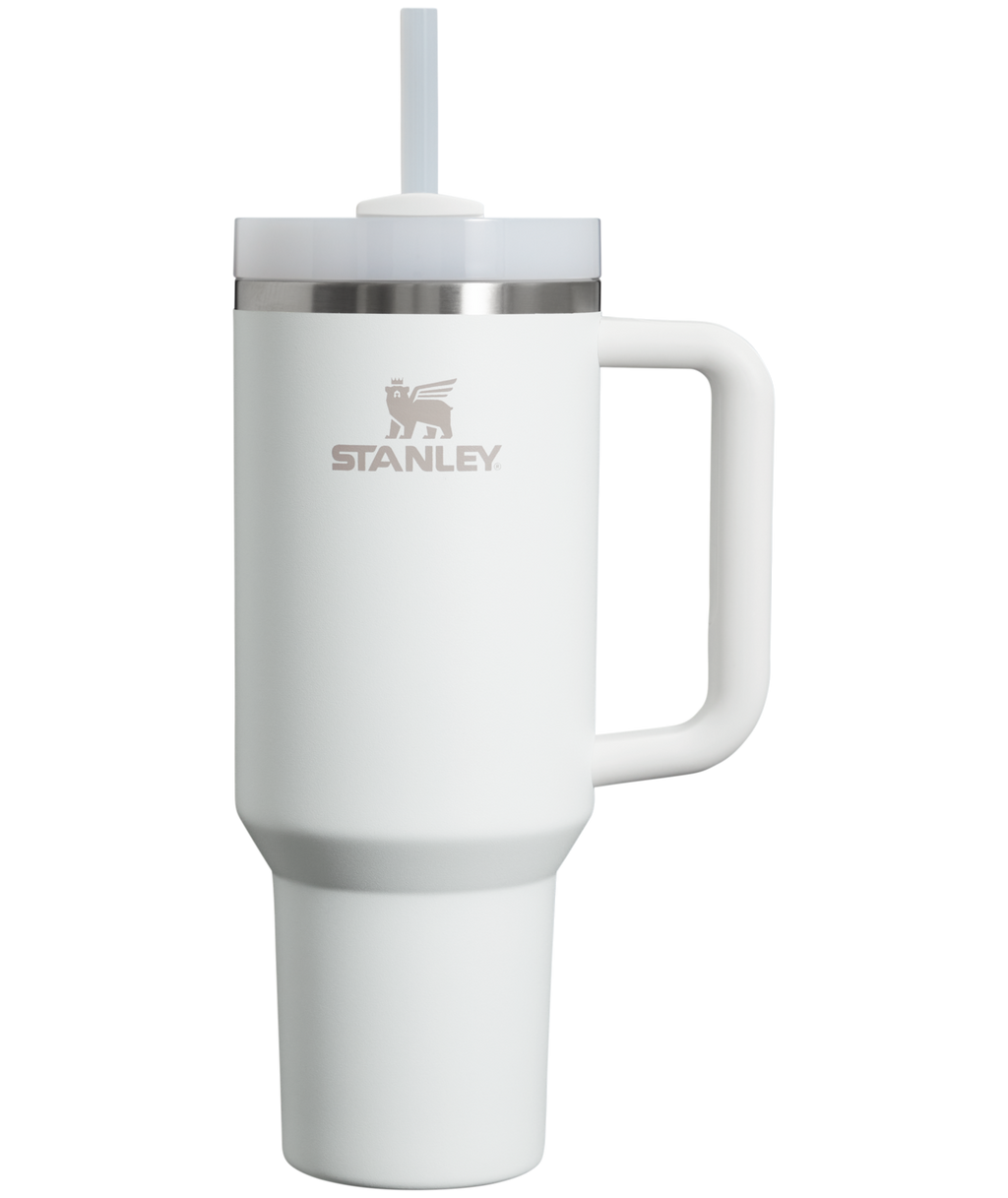 Insulated Travel The Quencher H2.0 Flowstate Tumbler  | Stanley Create D332L - 40oz Large Capacity Car-Cup Friendly Quencher - Frost