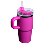 Double-Wall Vacuum The Quencher H2.O Flowstate Tumbler with Handle | Stanley Create D309N - Double-Wall Vacuum Insulated Travel Tumbler with Straw Detail