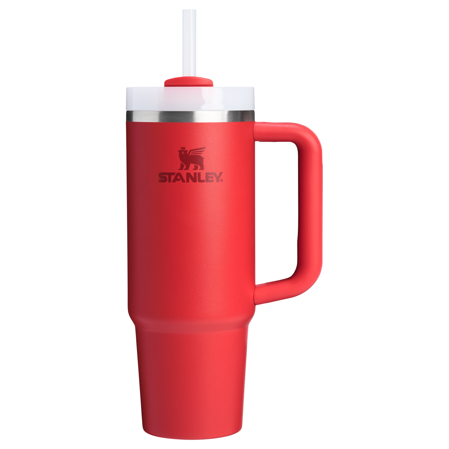 Large Capacity The Quencher H2.0 Flowstate Tumbler D051L - Double-Wall Vacuum Insulated Travel Tumbler with Straw - Chili Red
