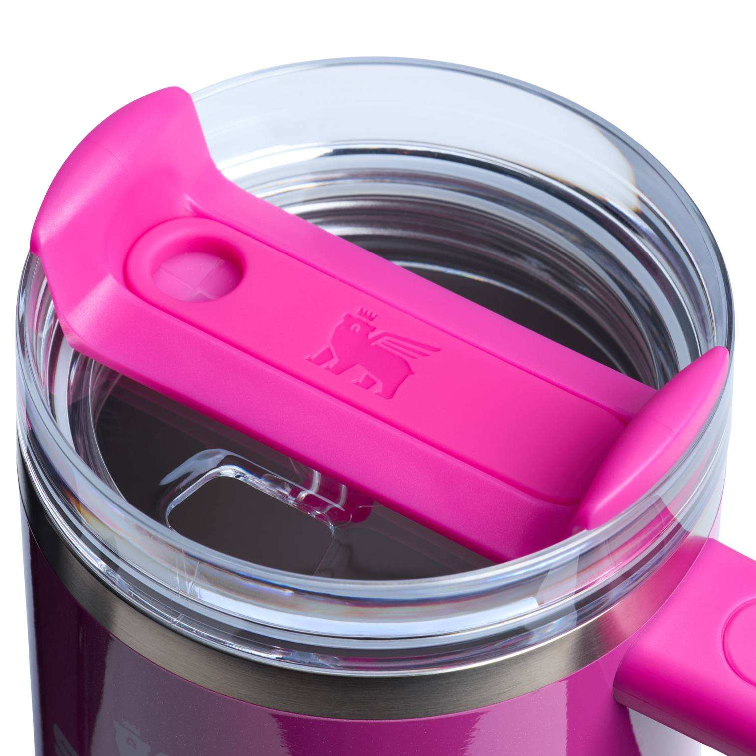Double-Wall Vacuum The Quencher H2.O Flowstate Tumbler | Stanley Create D274S - FlowState 3-Position Lid Insulated Travel Mug Detail