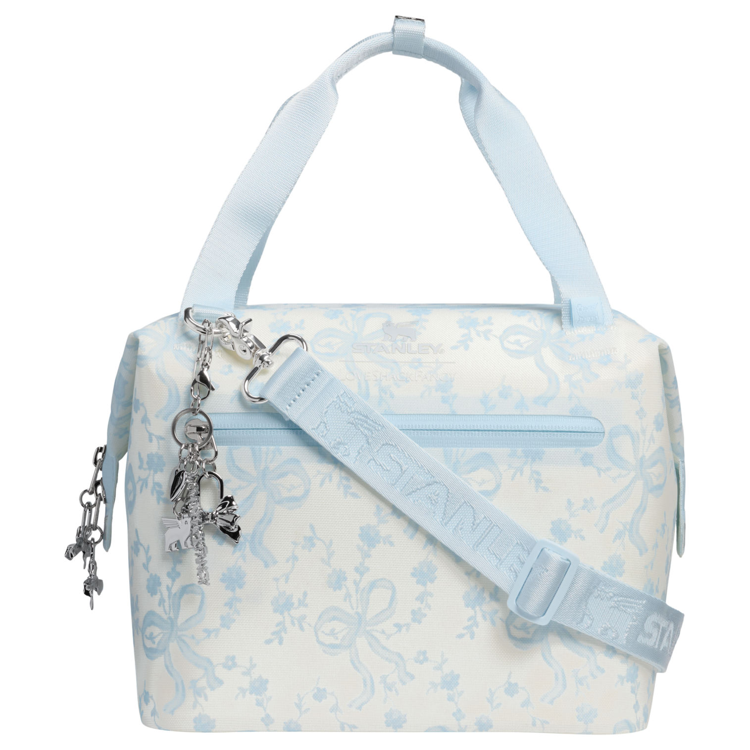 Leak-Proof Insulated Stanley 1913 x LoveShackFancy Holiday All Day Julienne Mini Cooler D194V - Julienne Series Portable Picnic Chiller Tote Detail