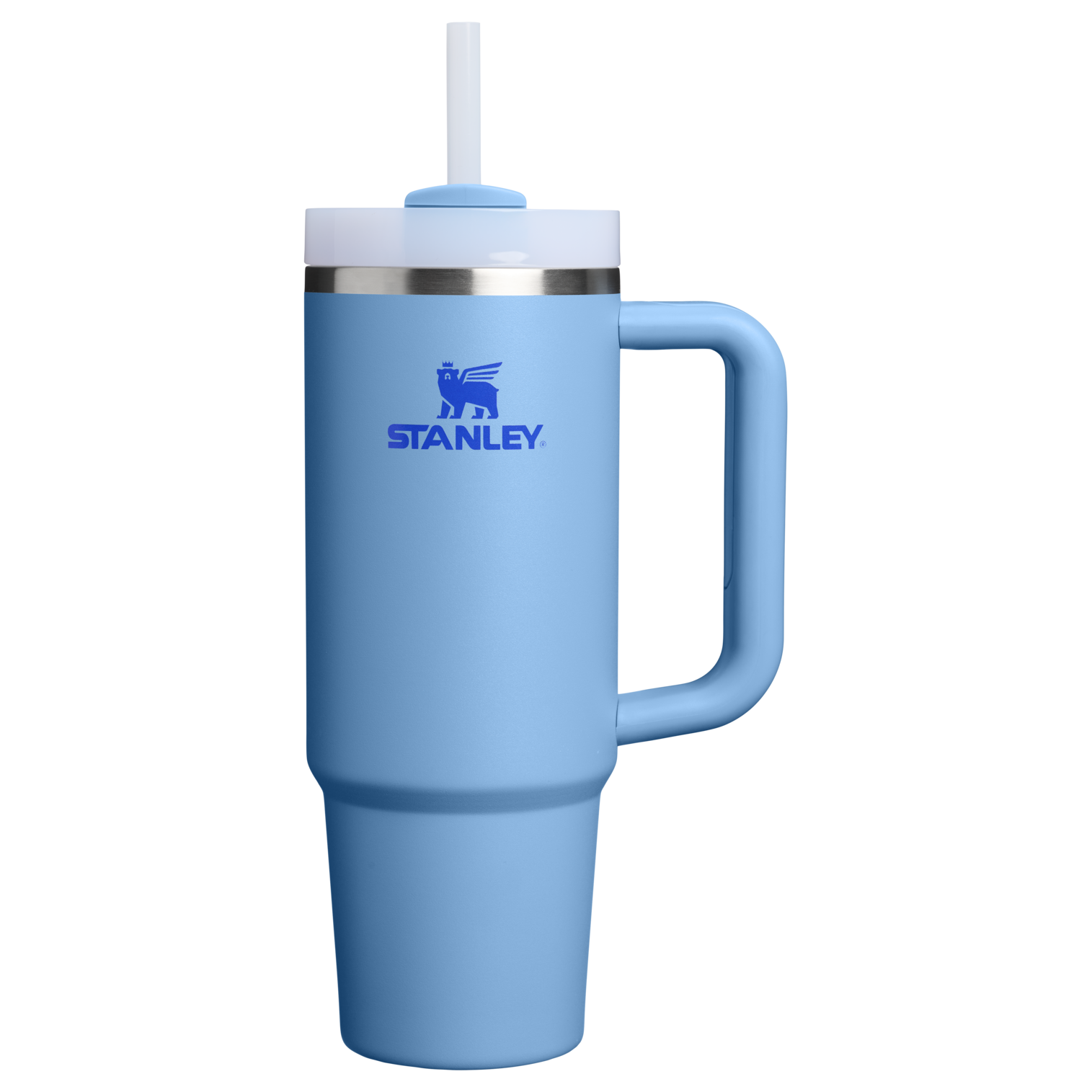 Large Capacity The Quencher H2.0 Flowstate Tumbler D051L - Double-Wall Vacuum Insulated Travel Tumbler with Straw - Blue Sky