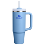 Large Capacity The Quencher H2.0 Flowstate Tumbler | Stanley Create D331C - Premium Stainless Steel Straw Cup for All-Day Hydration - Blue Sky