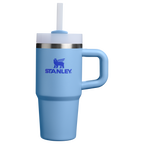 Large Capacity The Quencher H2.O Flowstate Tumbler D068Z - Premium Stainless Steel Straw Cup for All-Day Hydration - Blue Sky