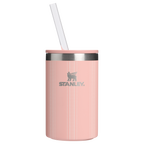 Leak-Proof Insulated The Everyday Can Cooler Cup D353P - Julienne Series Portable Picnic Chiller Tote - Peach Rose Picnic Stripe
