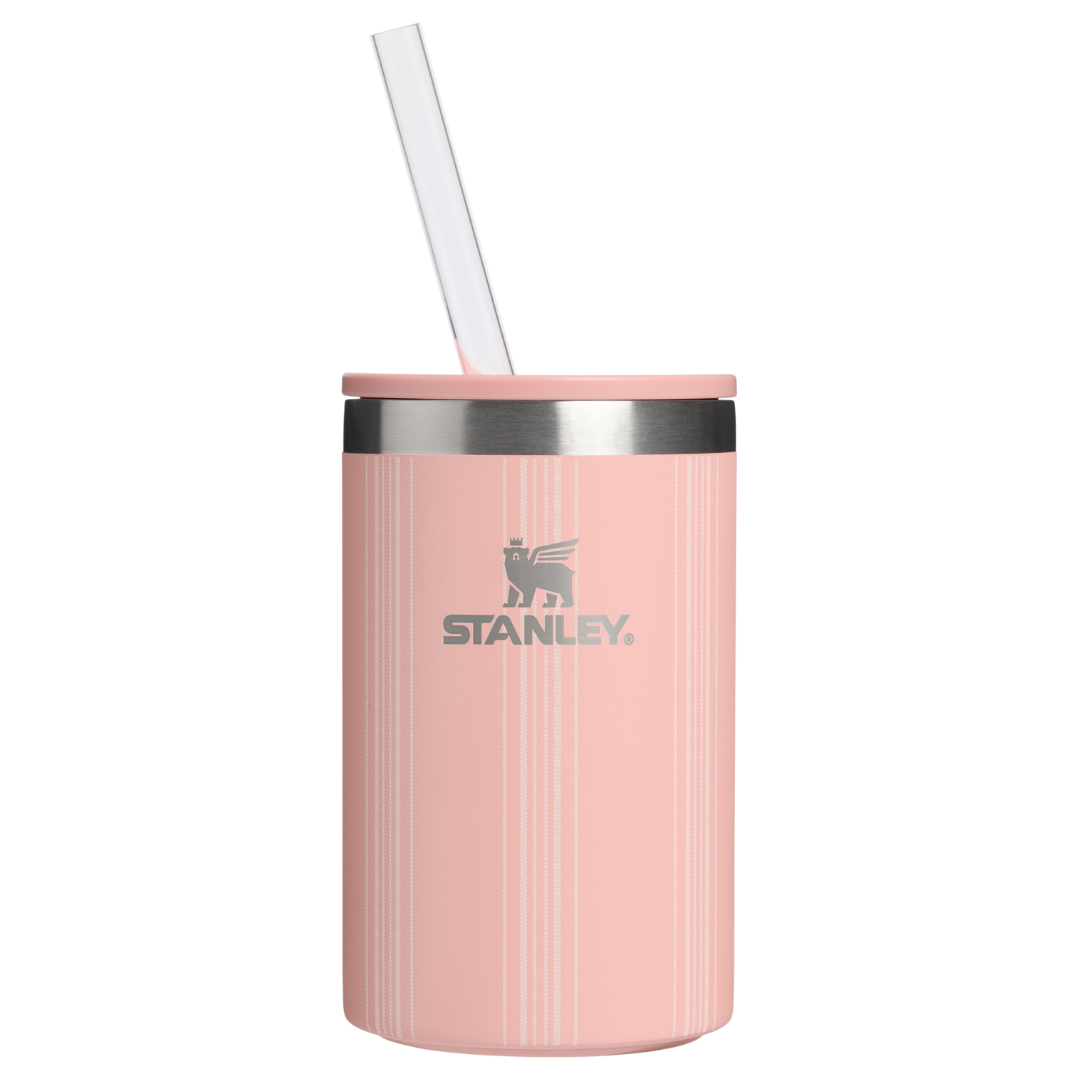 Leak-Proof Insulated The Everyday Can Cooler Cup D353P - Julienne Series Portable Picnic Chiller Tote - Peach Rose Picnic Stripe