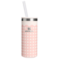 Ice-Retention The Everyday Slim Can Cooler Cup D350R - Heavy-Duty Ice-Retention Food & Beverage Carrier - Rose Quartz Rattan