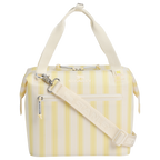 Heavy-Duty Tote The All Day Julienne Mini Cooler D349V - Julienne Series Portable Picnic Chiller Tote - Cream Picnic Stripe