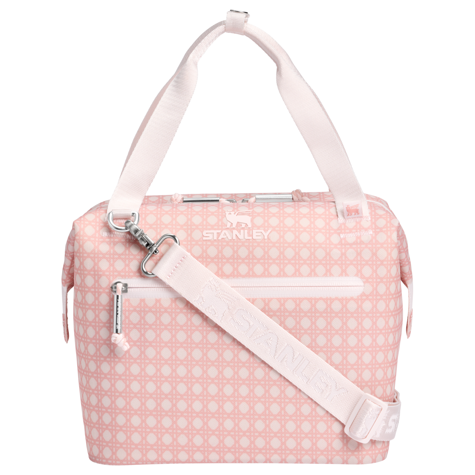 Heavy-Duty Tote The All Day Julienne Mini Cooler D349V - Julienne Series Portable Picnic Chiller Tote - Rose Quartz Rattan