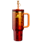 Double-Wall Vacuum The Stanley 1913 x Karol G Quencher H2.0 Flowstate Tumbler D275T - Double-Wall Vacuum Insulated Travel Tumbler with Straw - 40oz | KAROL G FLOR