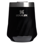 Vacuum Insulated Wine The Textured Reserve Wine Tumbler D141Z - Reserve Collection Stainless Steel Whiskey Cup - Black Gloss