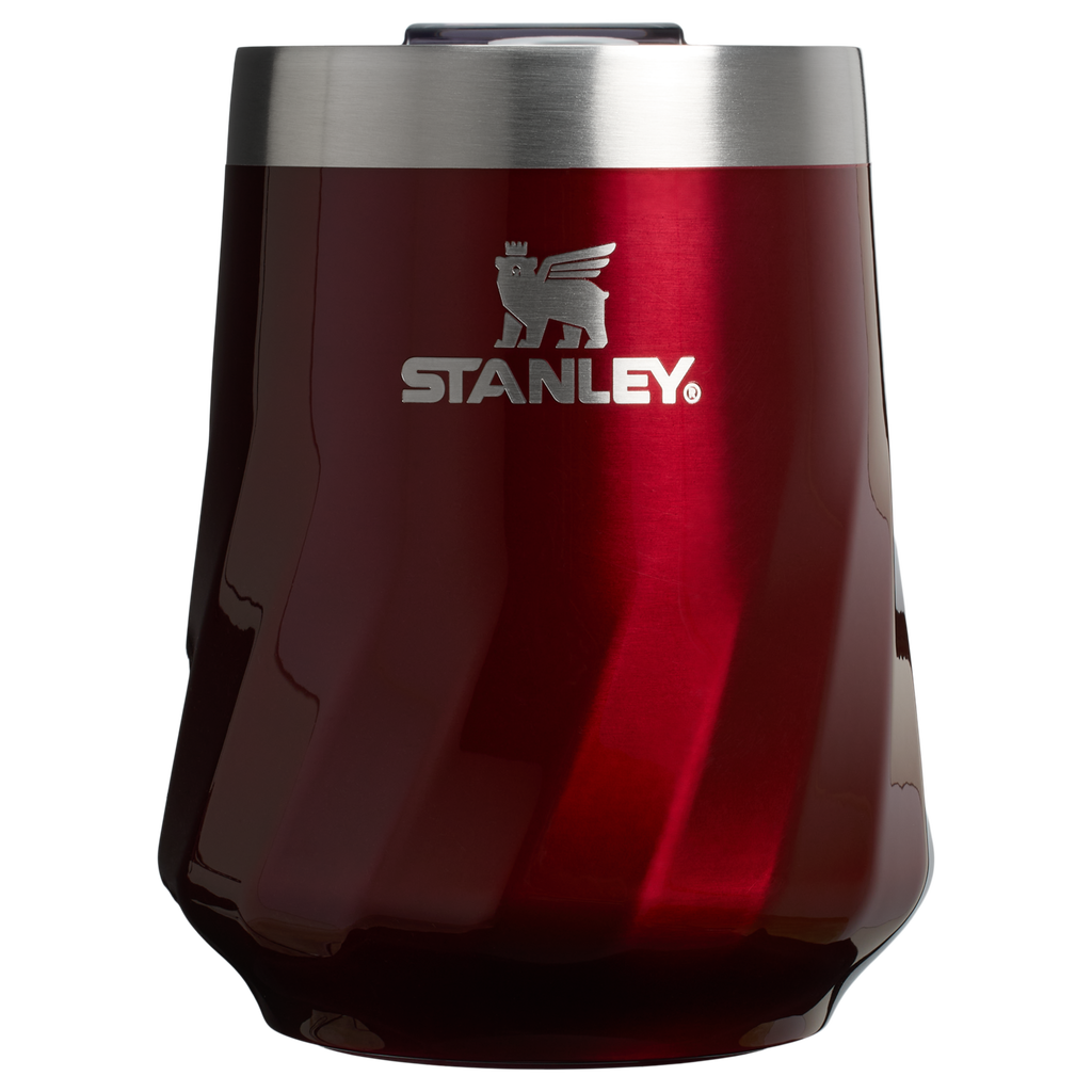 Vacuum Insulated Wine The Textured Reserve Wine Tumbler D141Z - Reserve Collection Stainless Steel Whiskey Cup - Garnet Shine
