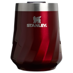 Vacuum Insulated Wine The Textured Reserve Wine Tumbler D141Z - Reserve Collection Stainless Steel Whiskey Cup - Garnet Shine