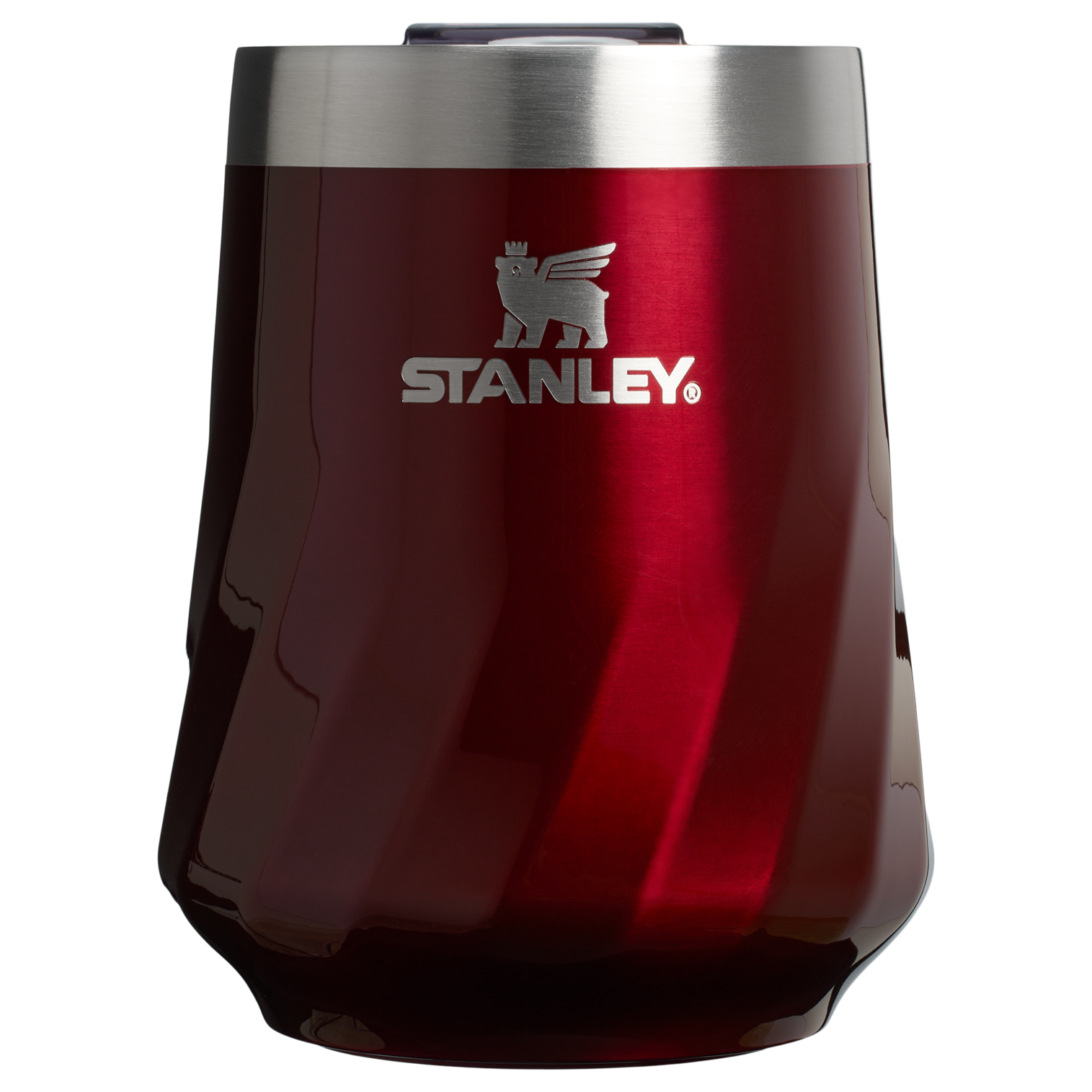 Vacuum Insulated Wine The Textured Reserve Wine Tumbler D141Z - Reserve Collection Stainless Steel Whiskey Cup - Garnet Shine