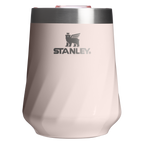 Vacuum Insulated Wine The Textured Reserve Wine Tumbler D141Z - Reserve Collection Stainless Steel Whiskey Cup - Rose Quartz Gloss