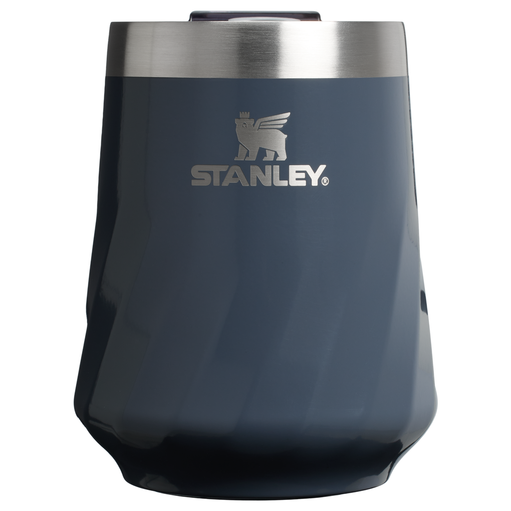 Vacuum Insulated Wine The Textured Reserve Wine Tumbler D141Z - Reserve Collection Stainless Steel Whiskey Cup - Twilight Gloss
