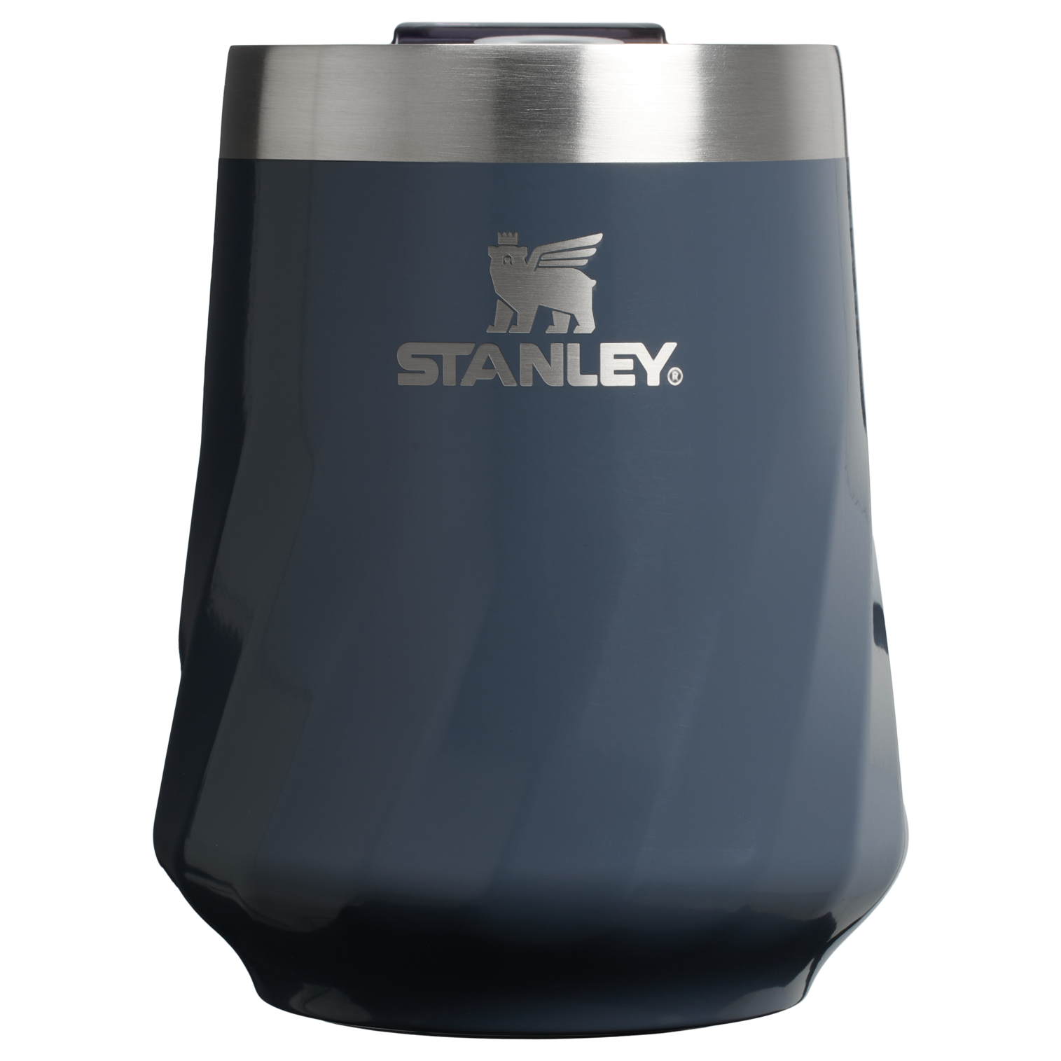 Vacuum Insulated Wine The Textured Reserve Wine Tumbler D141Z - Reserve Collection Stainless Steel Whiskey Cup - Twilight Gloss