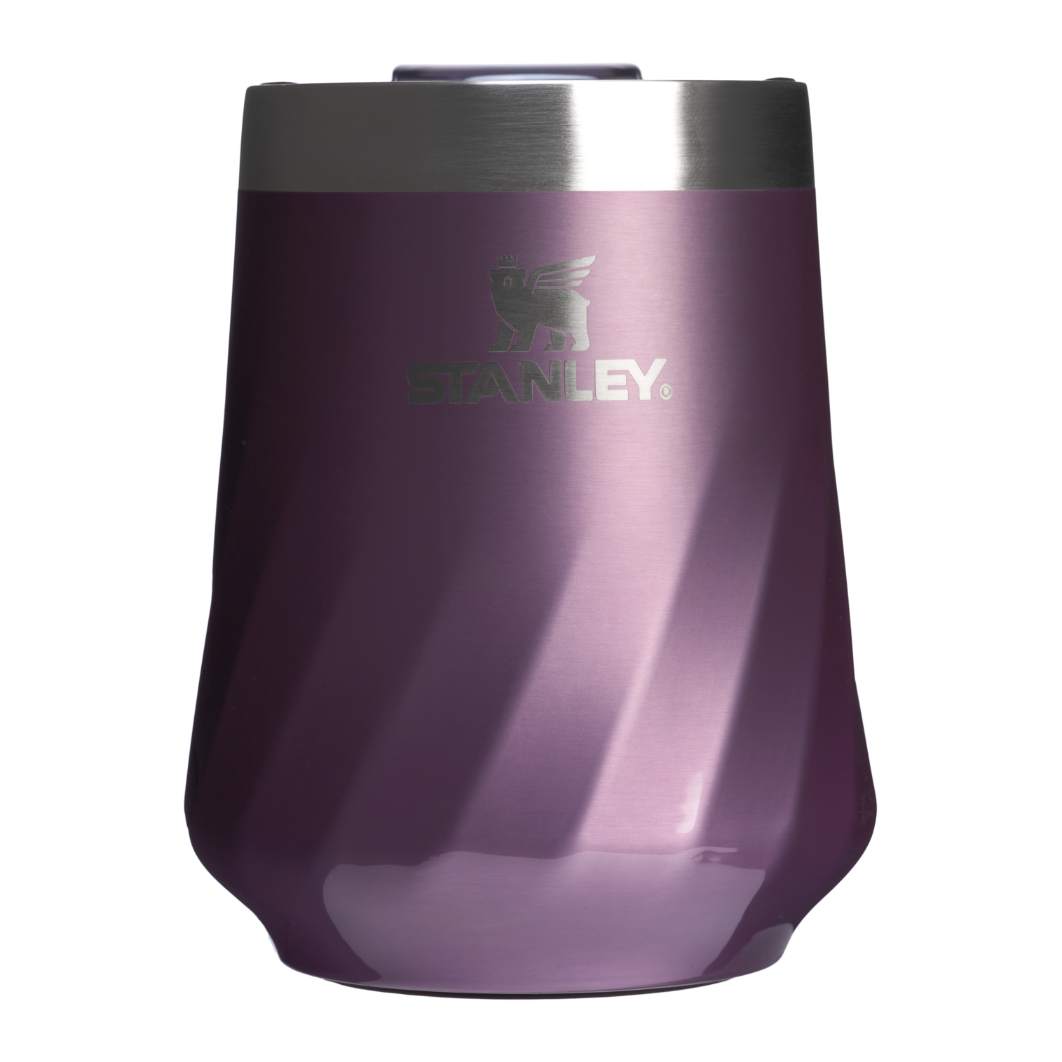 Vacuum Insulated Wine The Textured Reserve Wine Tumbler D141Z - Reserve Collection Stainless Steel Whiskey Cup - Wisteria Shine