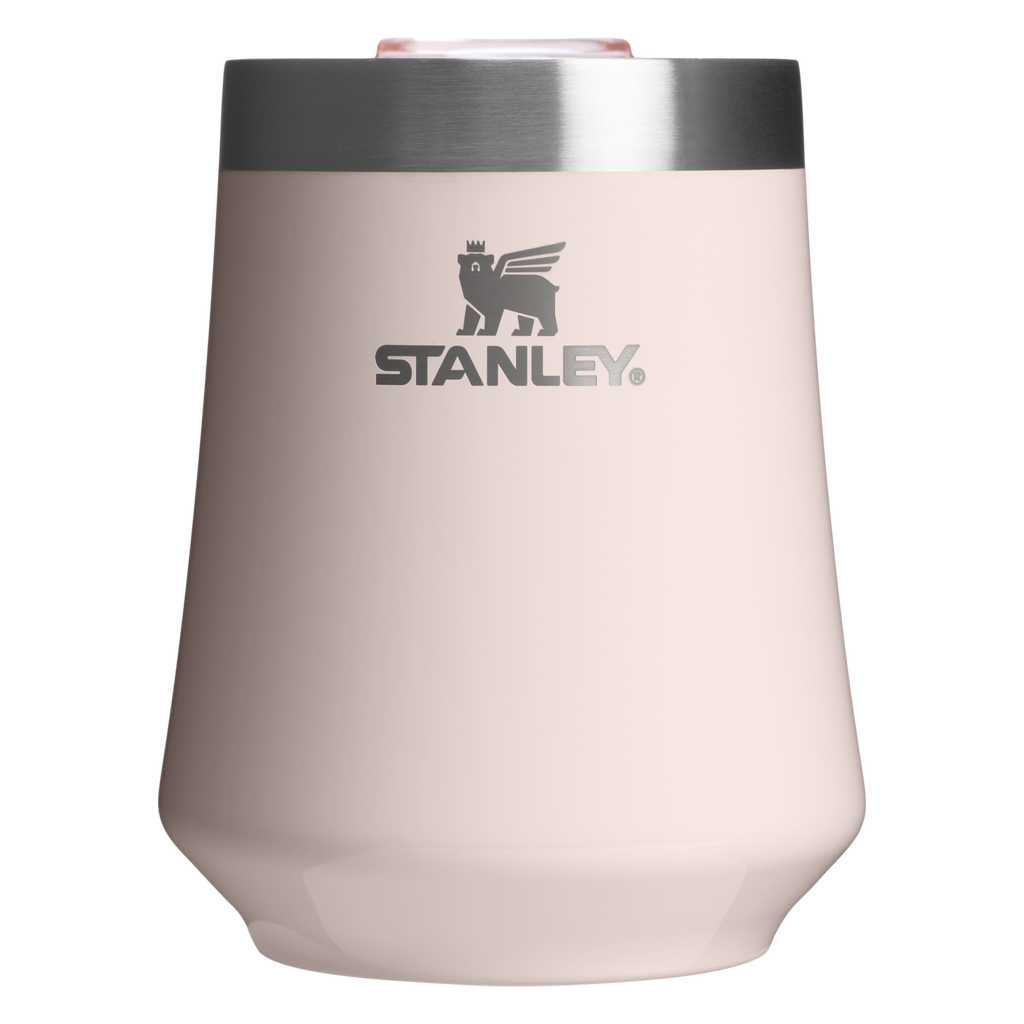Vacuum Insulated Wine The Reserve Wine Tumbler D125V - Elegant Stemless Vacuum Insulated Wine Tumbler - Rose Quartz Gloss