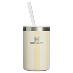 Leak-Proof Insulated The Everyday Can Cooler Cup D353P - Julienne Series Portable Picnic Chiller Tote - Cream Picnic Stripe