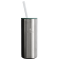 Ice-Retention The Everyday Slim Can Cooler Cup D255E - Leak-Proof Insulated Mini Cooler Bag for Lunch - Stainless Steel Shale