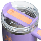 Double-Wall Vacuum The Quencher H2.O Flowstate Tumbler with Handle | Stanley Create D309N - Double-Wall Vacuum Insulated Travel Tumbler with Straw Detail