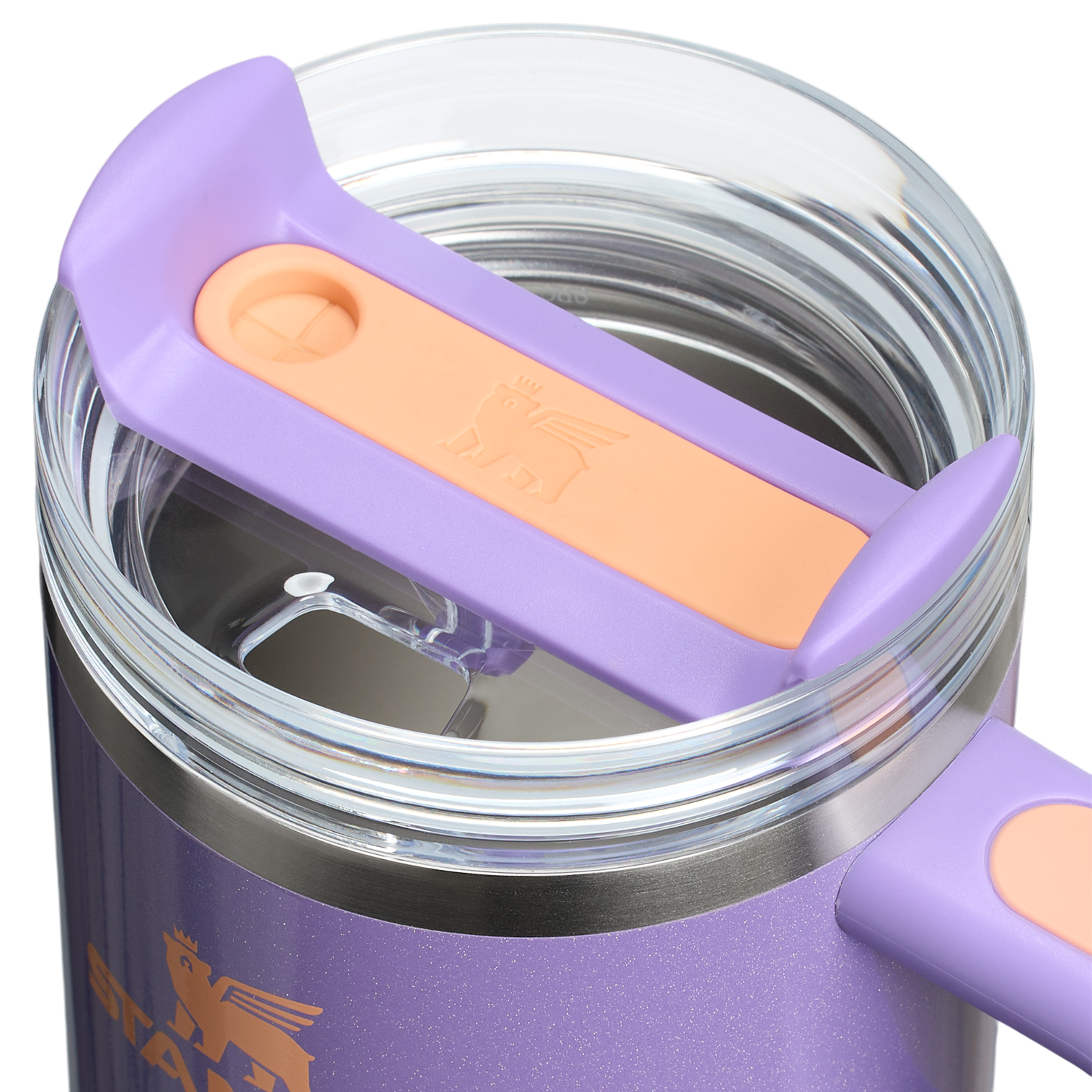Double-Wall Vacuum The Quencher H2.O Flowstate Tumbler with Handle | Stanley Create D309N - Double-Wall Vacuum Insulated Travel Tumbler with Straw Detail