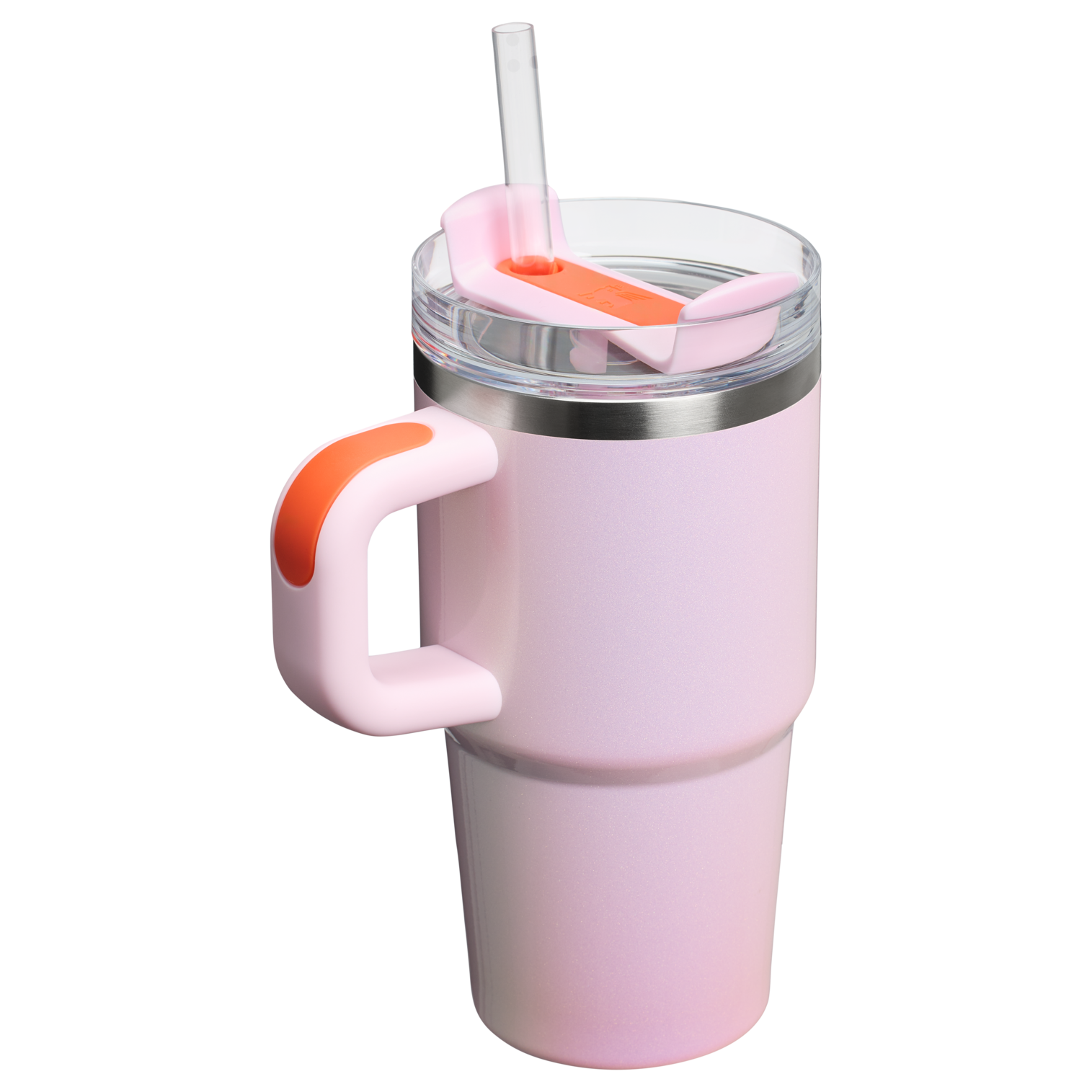 Double-Wall Vacuum The Quencher H2.O Flowstate Tumbler with Handle | Stanley Create D309N - Double-Wall Vacuum Insulated Travel Tumbler with Straw Detail